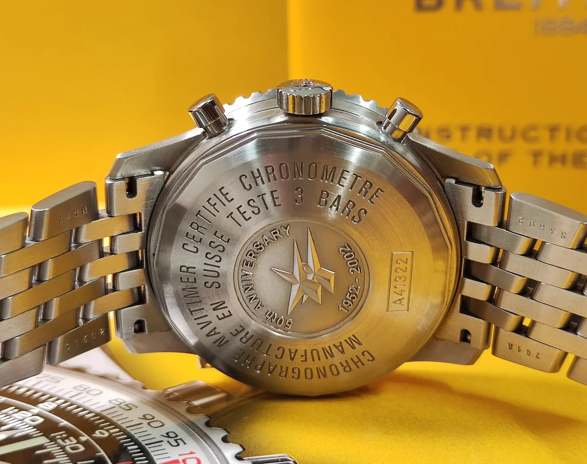 BREITLING 百年靈 Navitimer 50周年紀念款 錶徑41mm 自動上鍊 計時功能~原廠盒單 絕版珍藏 圖6