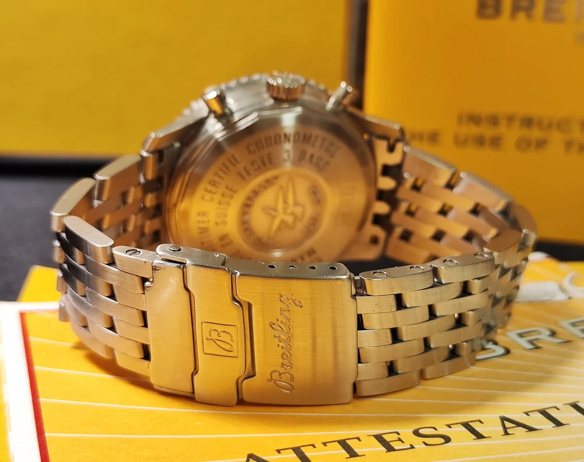 BREITLING 百年靈 Navitimer 50周年紀念款 錶徑41mm 自動上鍊 計時功能~原廠盒單 絕版珍藏 圖10