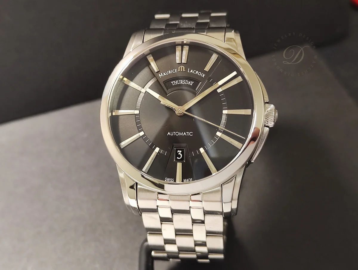 艾美 奔濤系列 黑色面盤 錶徑40mm 自動上鍊 原廠鋼帶 PT6158~原廠盒裝 圖3